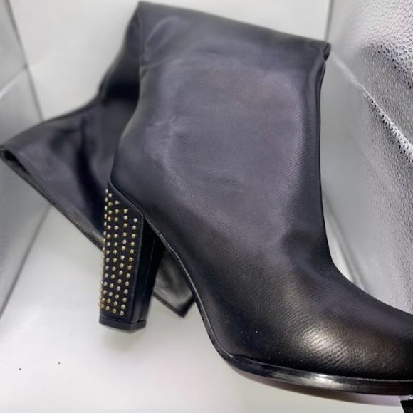 Knee High Studded Heel Boot - Picture 1 of 2